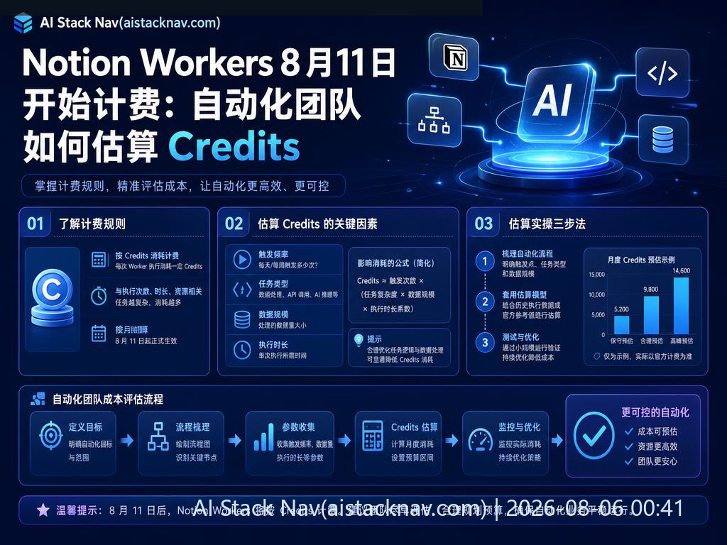Notion Workers 计费机制科技感封面
