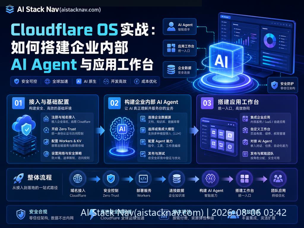 Cloudflare OS 企业内部 AI Agent 与应用工作台