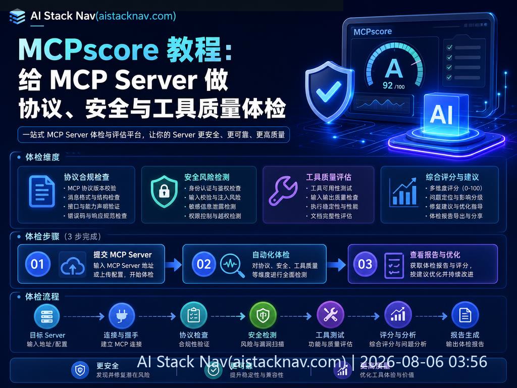 MCPscore 工具协议与安全审计