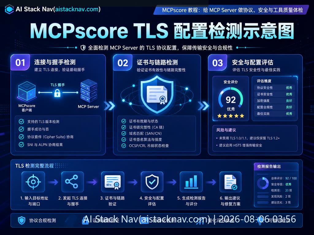 MCPscore TLS 配置检测示意图