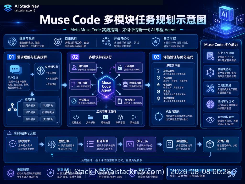 Muse Code 多模块任务规划示意图