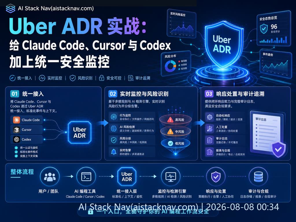 Uber ADR AI Agent 安全监控科技感封面