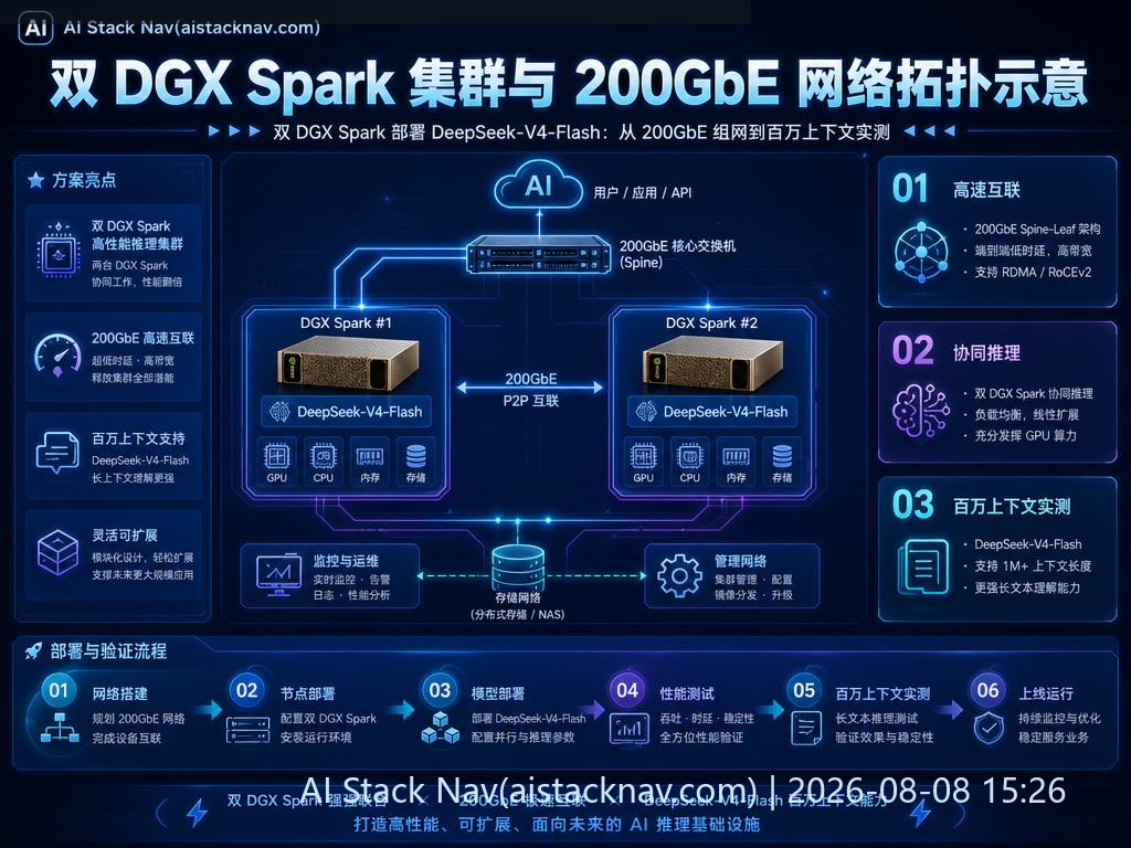 双 DGX Spark 集群架构图