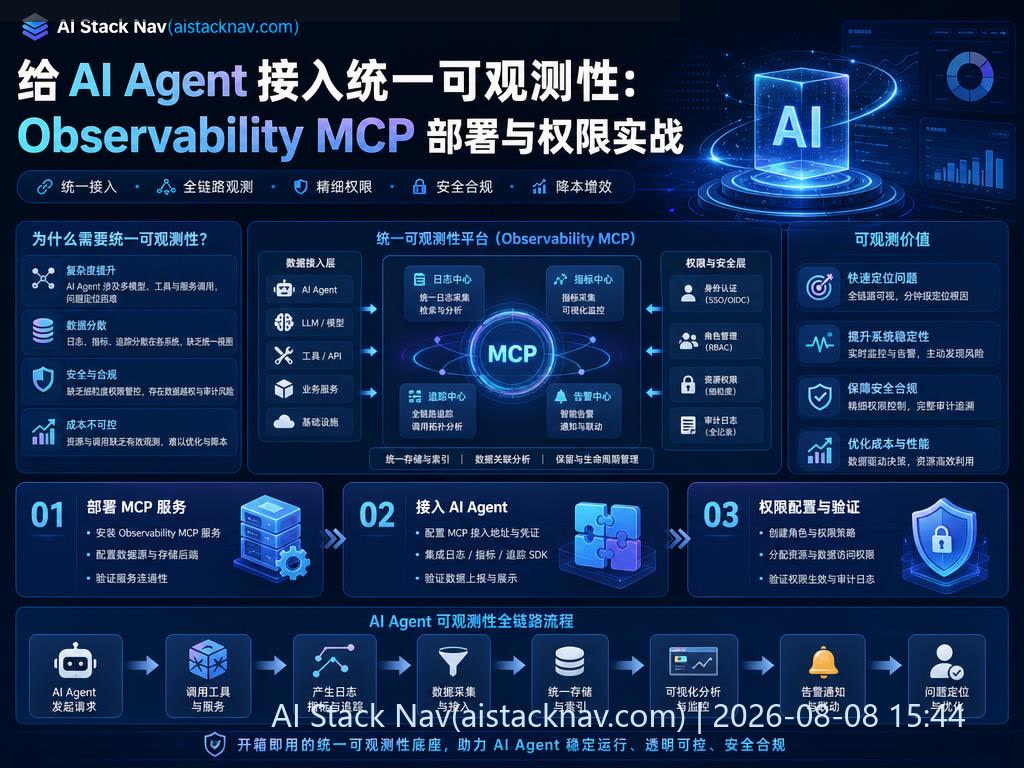 Observability MCP AI Agent 统一可观测性部署