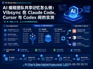 Vibsync AI 编程团队共享记忆科技感封面