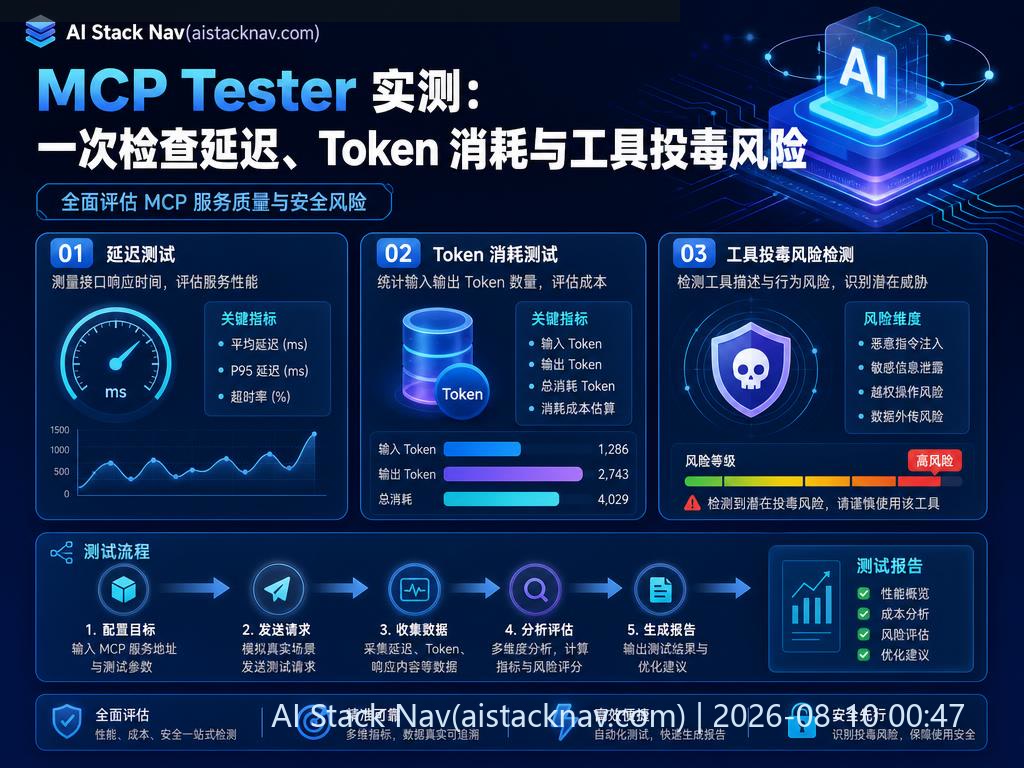 MCP Tester 性能与安全测试科技感封面