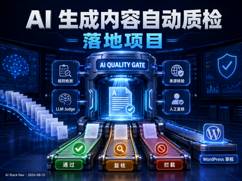 AI 生成内容自动质检流水线落地项目教程封面