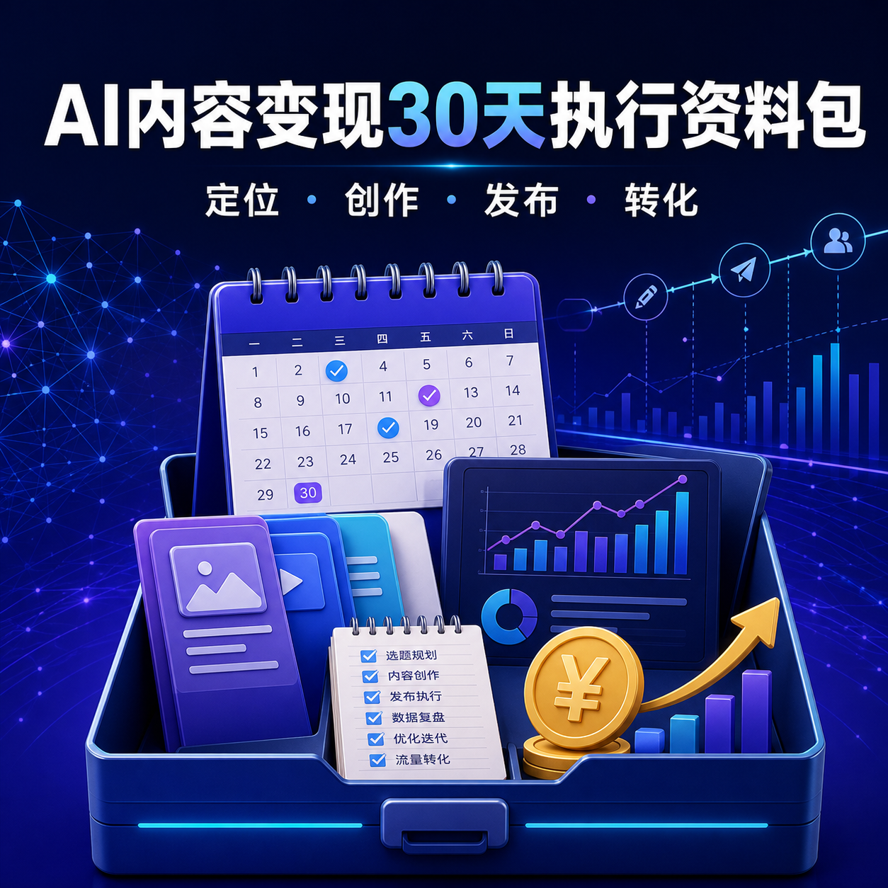 AI内容变现30天执行资料包封面