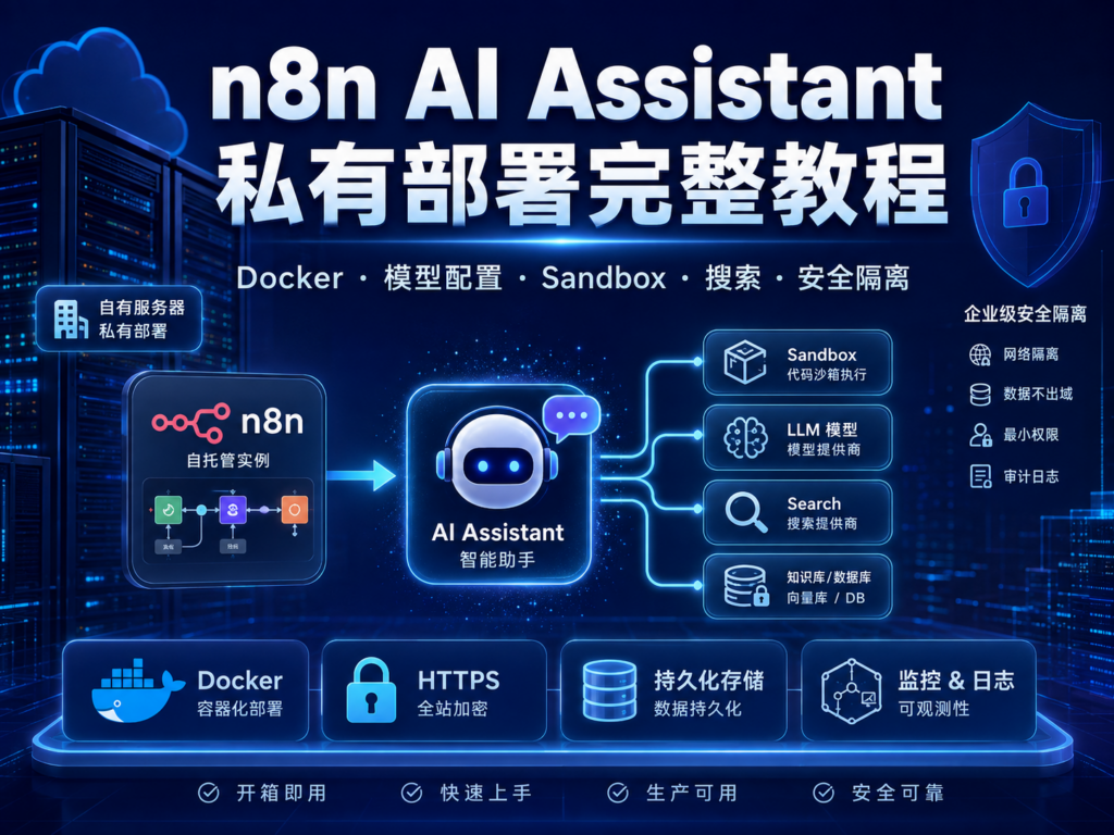 n8n AI Assistant 私有部署完整教程封面