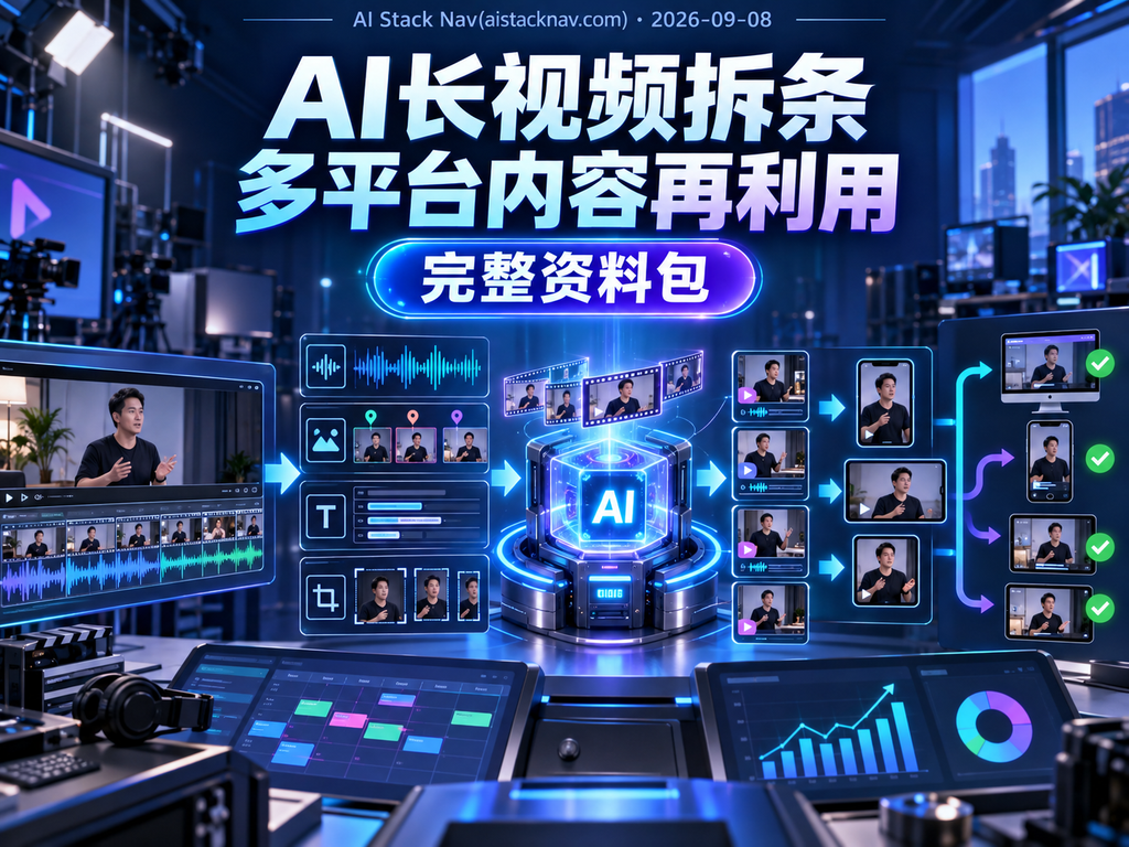 AI长视频拆条与多平台内容再利用完整资料包