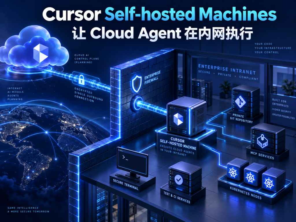 Cursor Self-hosted Machines让Cloud Agent在企业内网Worker执行主题封面