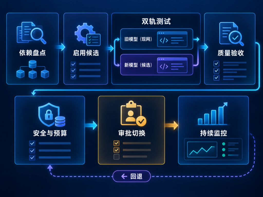  GitHub Copilot企业模型迁移双轨测试与审批工作流