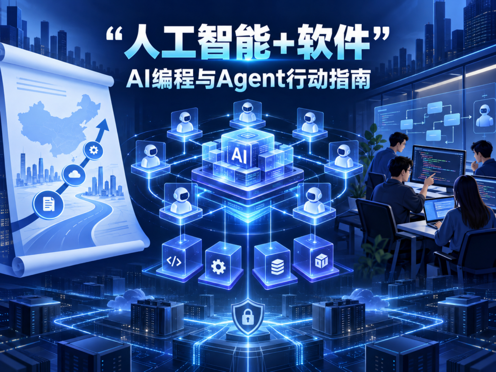 工信部人工智能加软件方案与AI编程、Agent团队行动指南科技封面