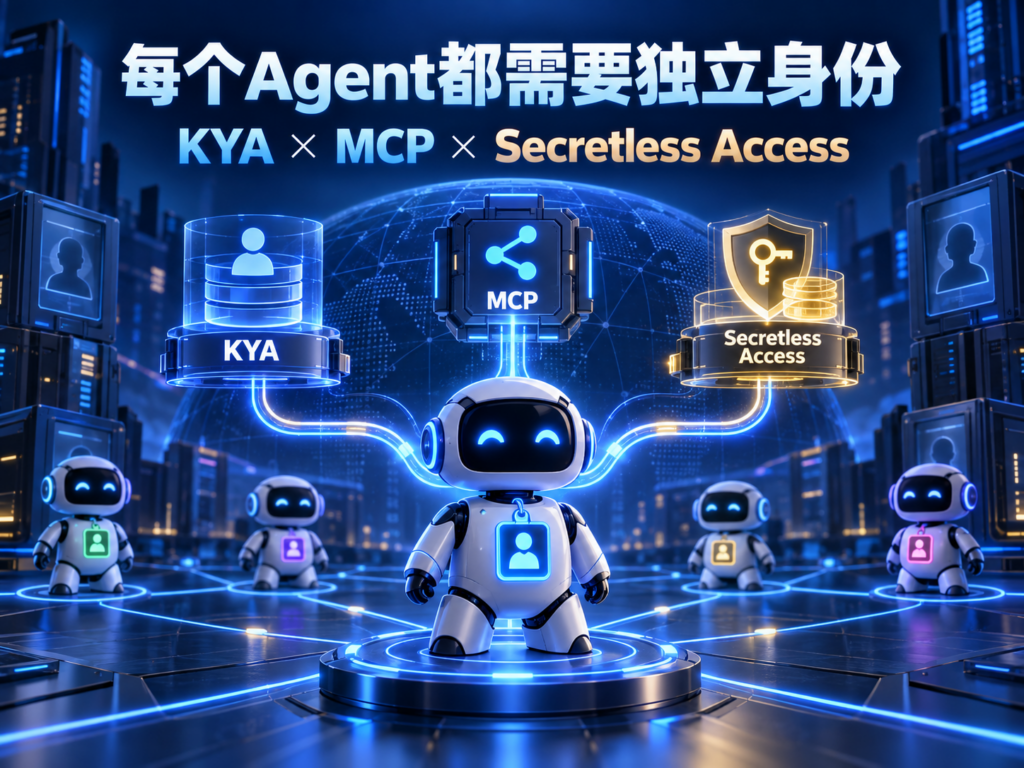 Agent独立身份与KYA、MCP、Secretless Access三层安全体系封面