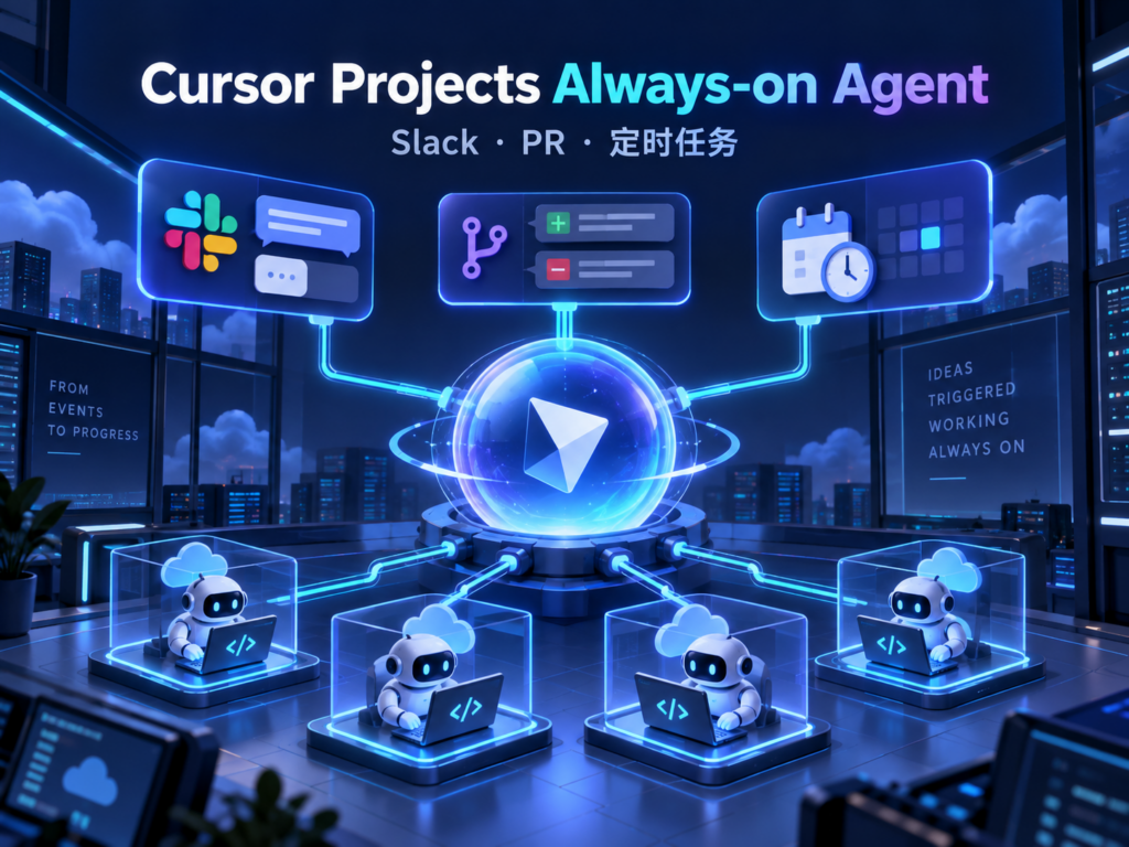Cursor Projects Always-on Agent连接Slack、PR与定时任务