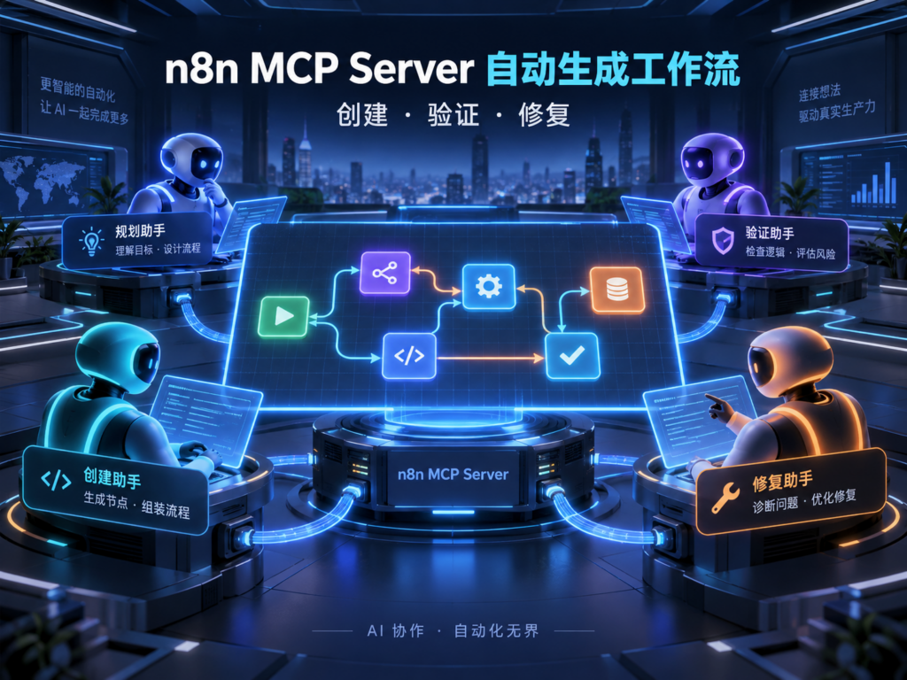 ChatGPT、Claude、Gemini和Cursor通过n8n MCP Server自动生成工作流