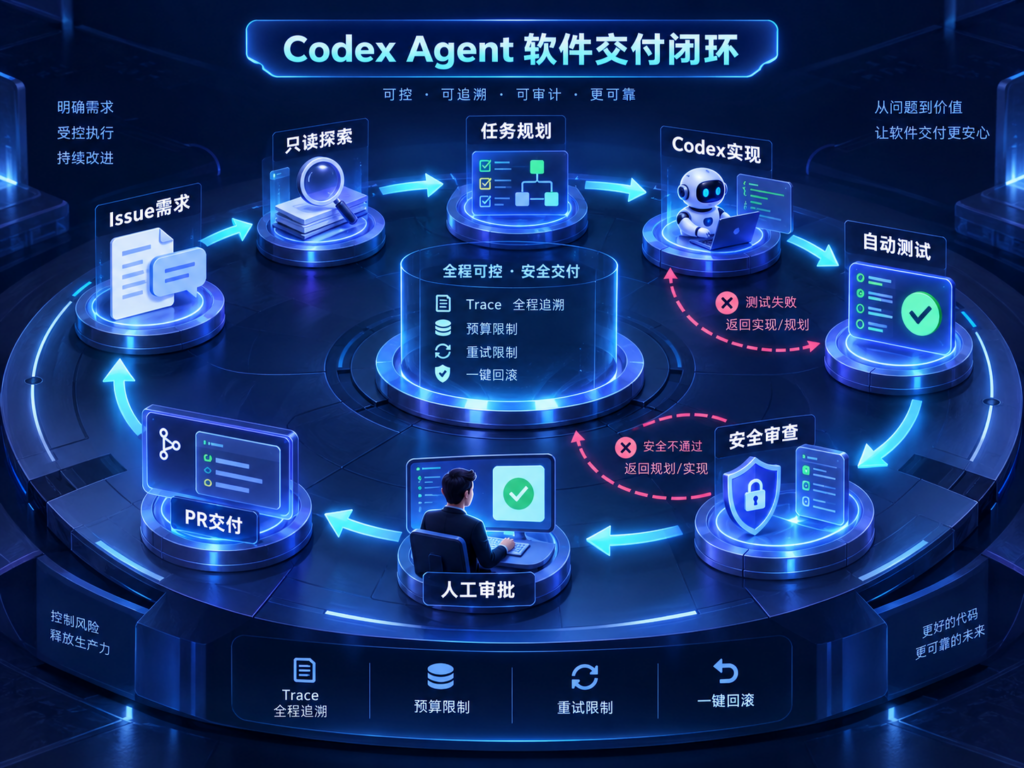  GPT-6 Astra与Codex从Issue进入到规划、实现、测试、安全审查、人工审批和PR交付的完整流程