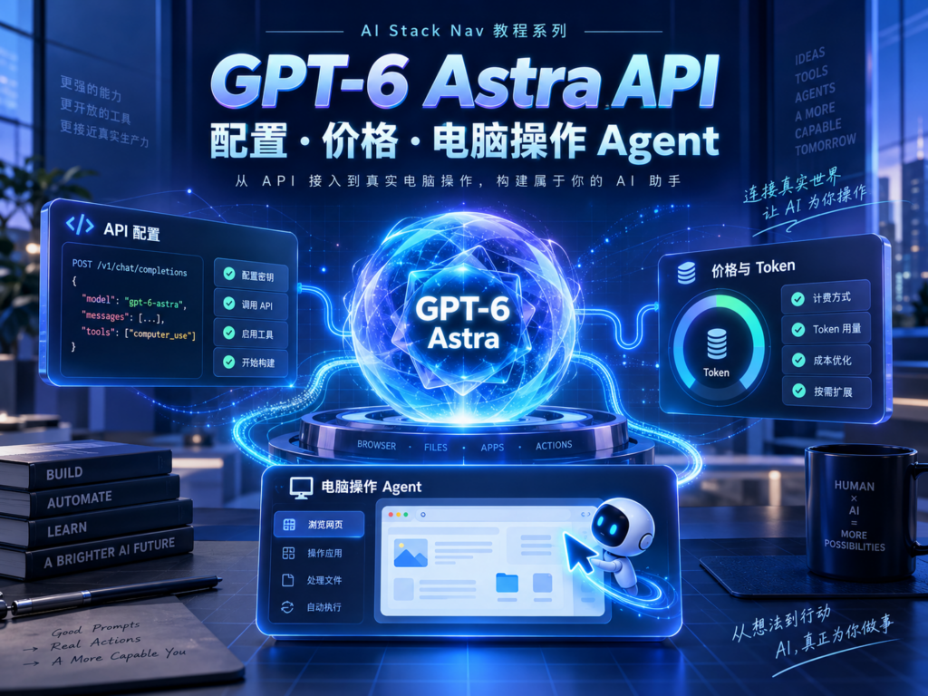 GPT-6 Astra API配置、价格与电脑操作Agent科技课程封面