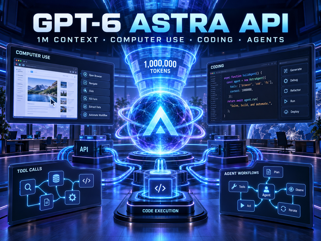 GPT-6 Astra API 完整教程：1M Context + Computer Use + Coding + Agent 工作流