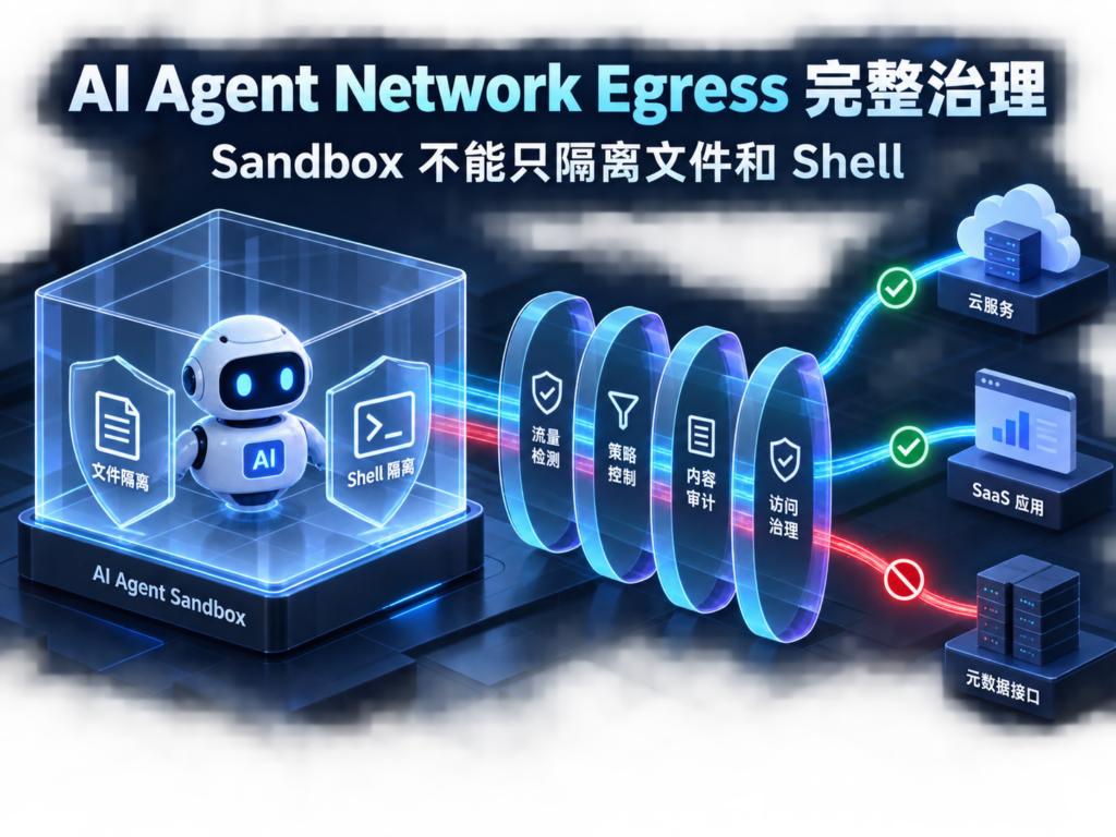 AI Agent Network Egress 完整治理，阻止 Sandbox 通过网络访问真实企业系统