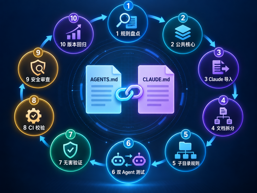Claude Code 与 Codex 共用项目指令十步流程