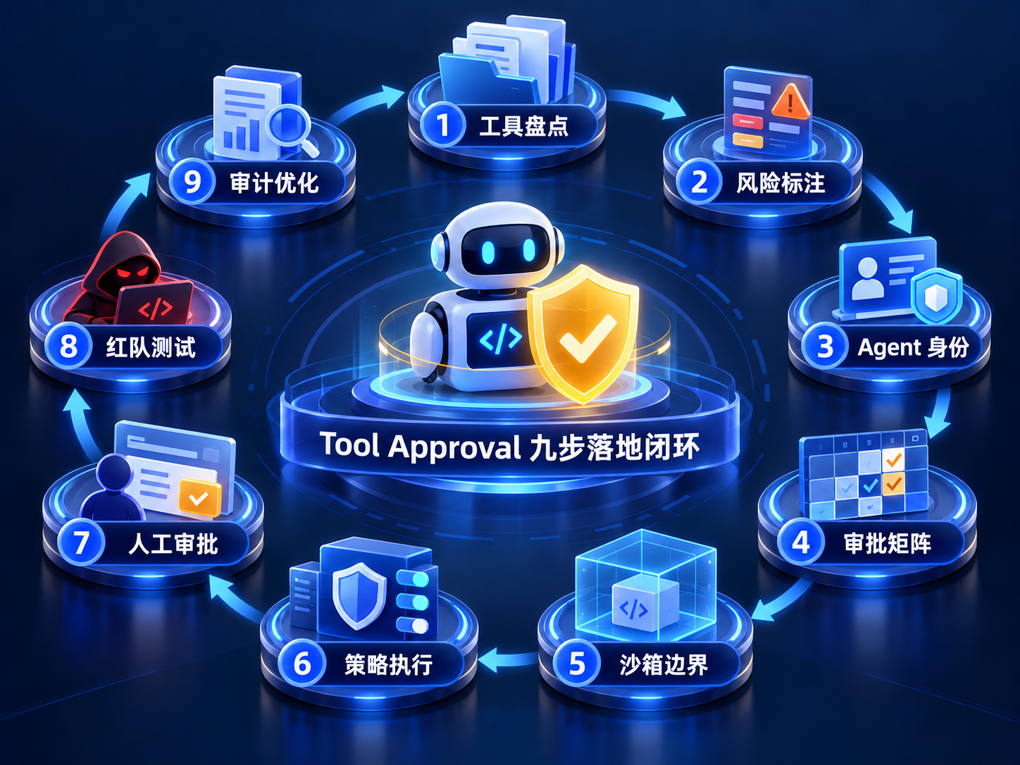 企业 Coding Agent Tool Approval 九步落地闭环，从工具盘点到策略、审批、执行、审计和持续优化
