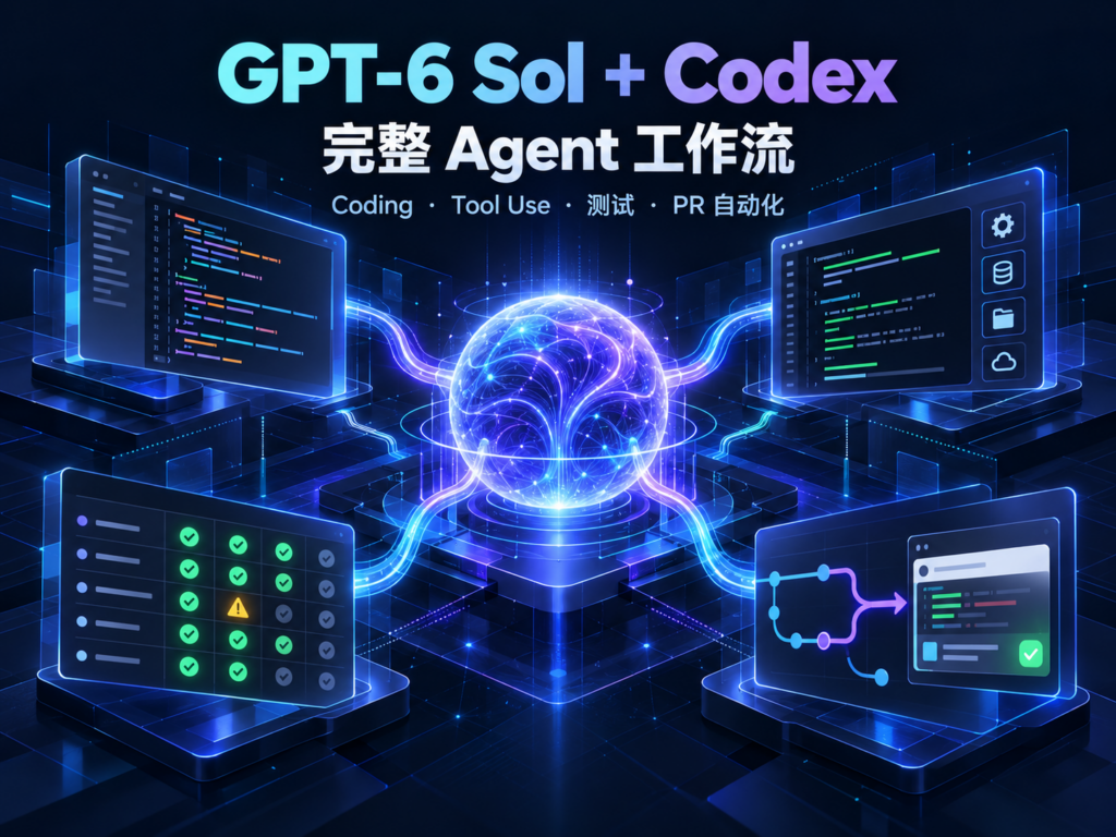 GPT‑6 Sol 与 Codex 完成 Coding、工具调用、测试和 Pull Request 自动化