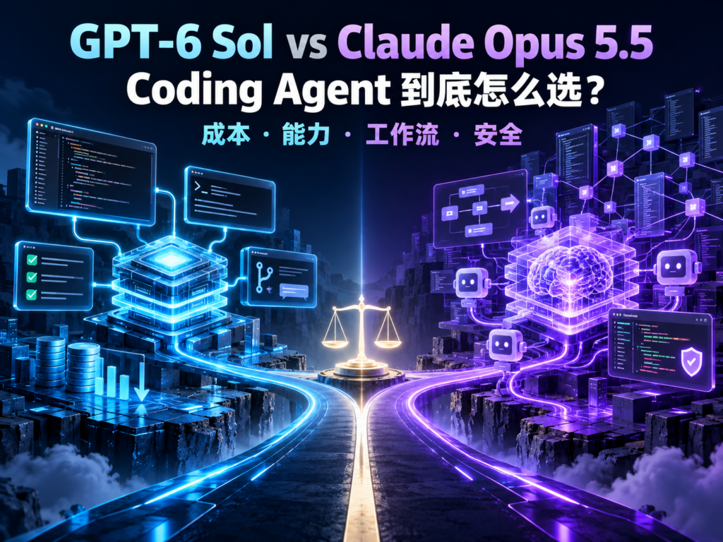 GPT‑6 Sol 与 Claude Opus 5.5 Coding Agent 选型对比