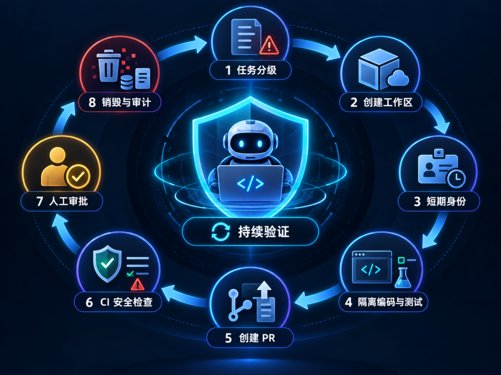 企业 Coding Agent 从任务提交到销毁工作区的安全闭环