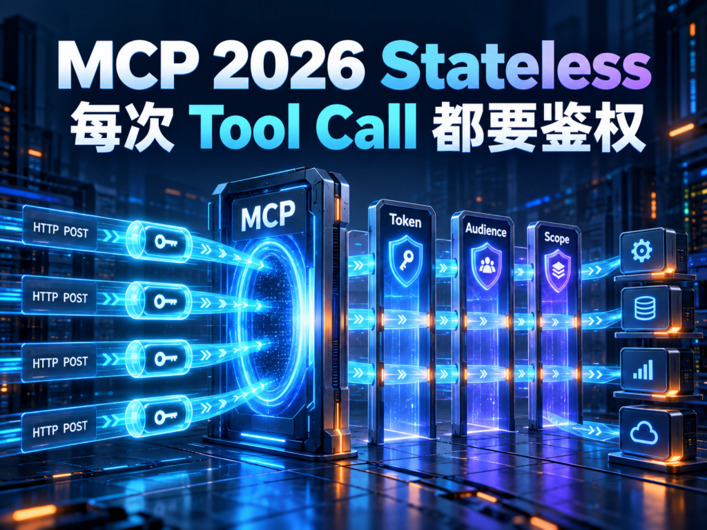 MCP 2026 Stateless 架构下每次 Tool Call 穿过独立身份验证关卡