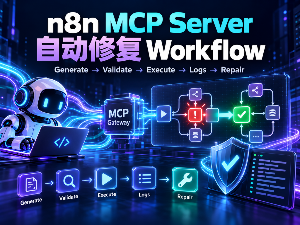 n8n MCP Server 自动修复 Workflow 完整教程封面