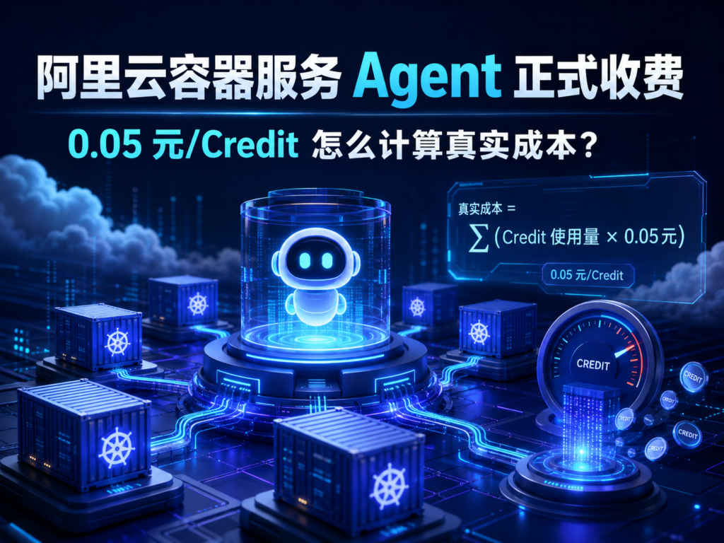 阿里云容器服务Agent正式收费与0.05元每Credit真实成本计算科技封面